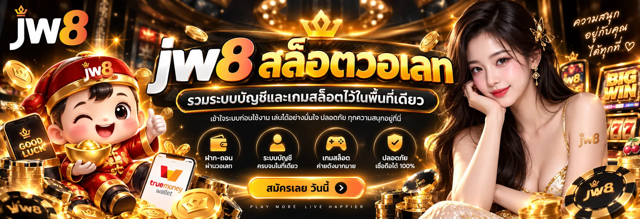 jw8 สล็อตวอเลท รวมระบบบัญชีและเกมสล็อตไว้ในพื้นที่เดียว