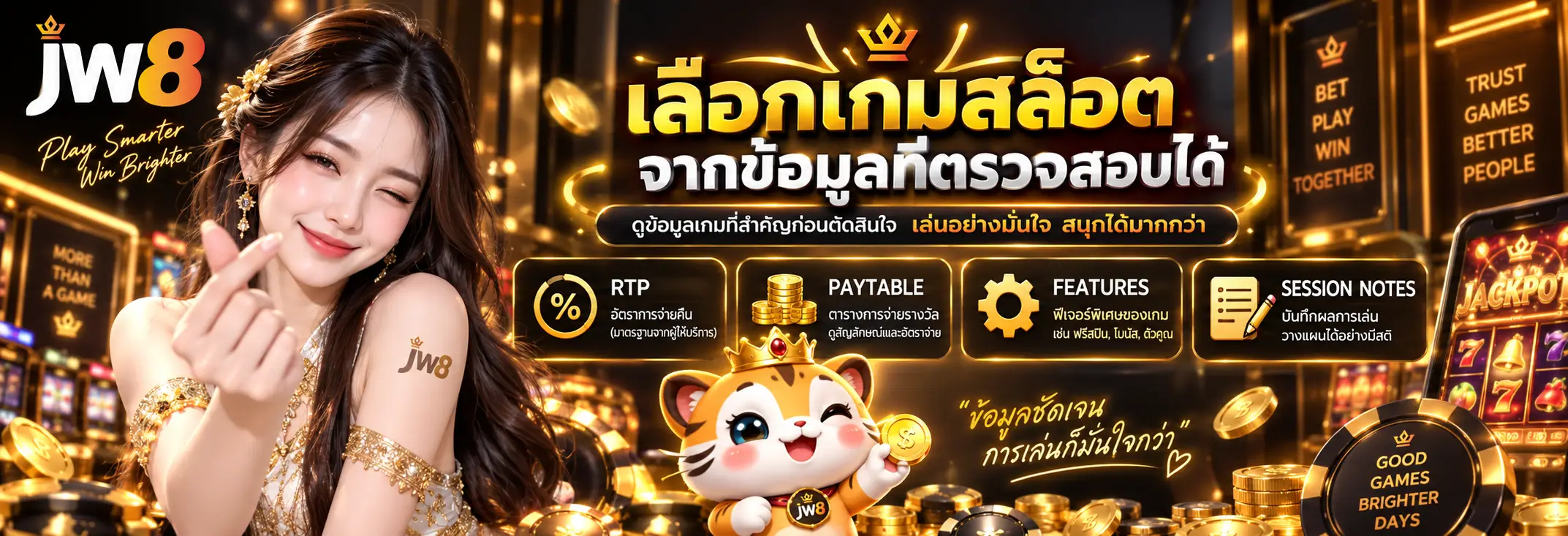 เลือกเกมสล็อตจากข้อมูลที่ตรวจสอบได้